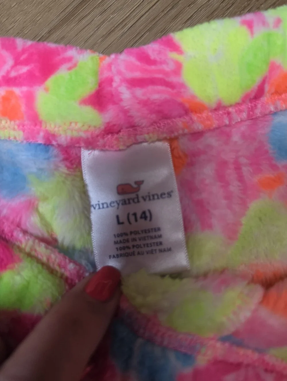 Vineyard Vines Neon Floral Fleece Pajama Pants - Pink, Blue, Lime